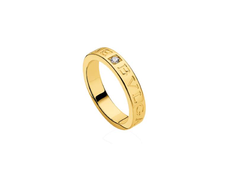 YELLOW GOLD RING WITH DIAMOND  BULGARI BULGARI BULGARI AN854462